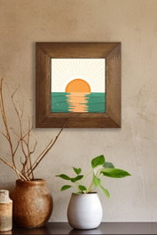 Wallity Artvessakaro3 Cuadro Decorativo de Cerámica Multicolor